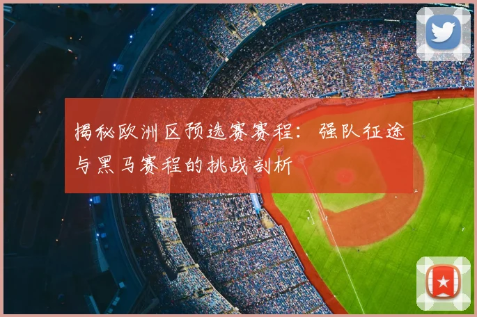 揭秘欧洲区预选赛赛程:强队征途与黑马赛程的挑战剖析